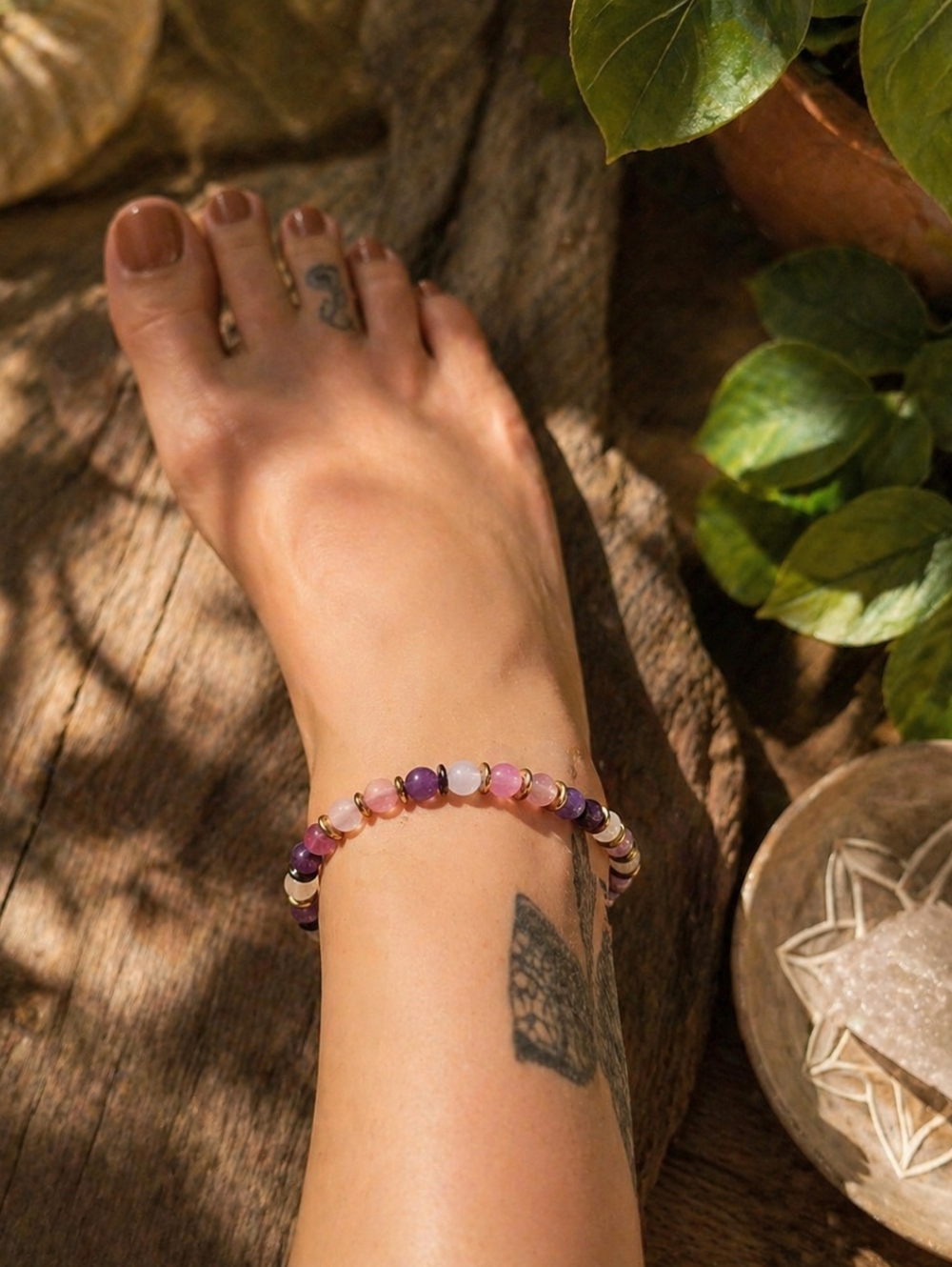 โจ Sun Soul Anklet โจ Sun-Reactive UV Anklet